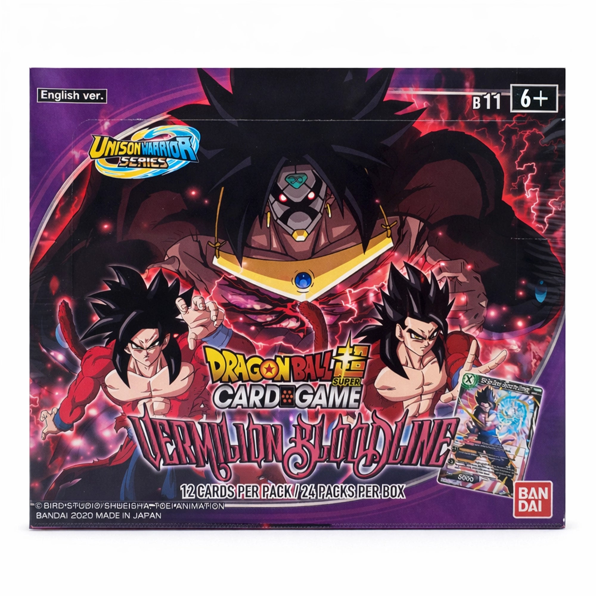Dragon Ball Super TCG Masters BT11 – Vermilion Bloodline Booster Box