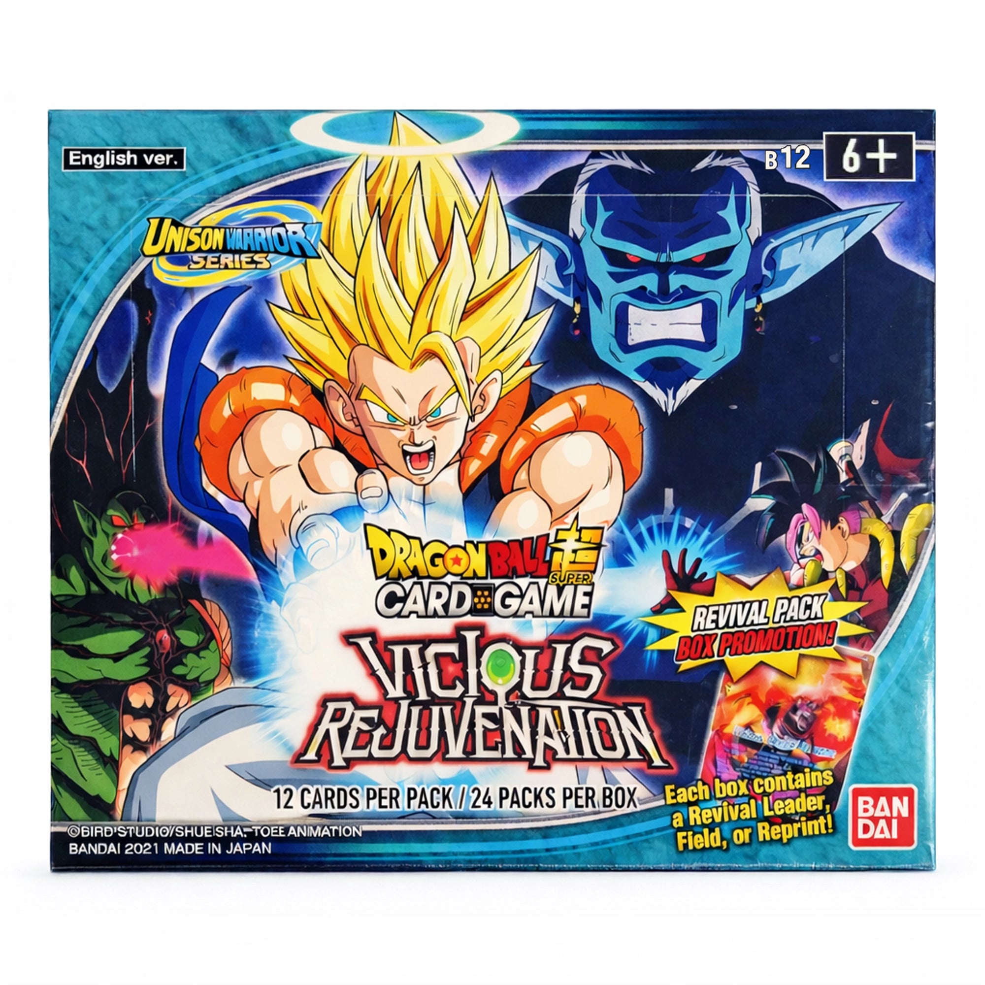 Dragon Ball Super TCG Masters BT12 – Vicious Rejuvenation Booster Box