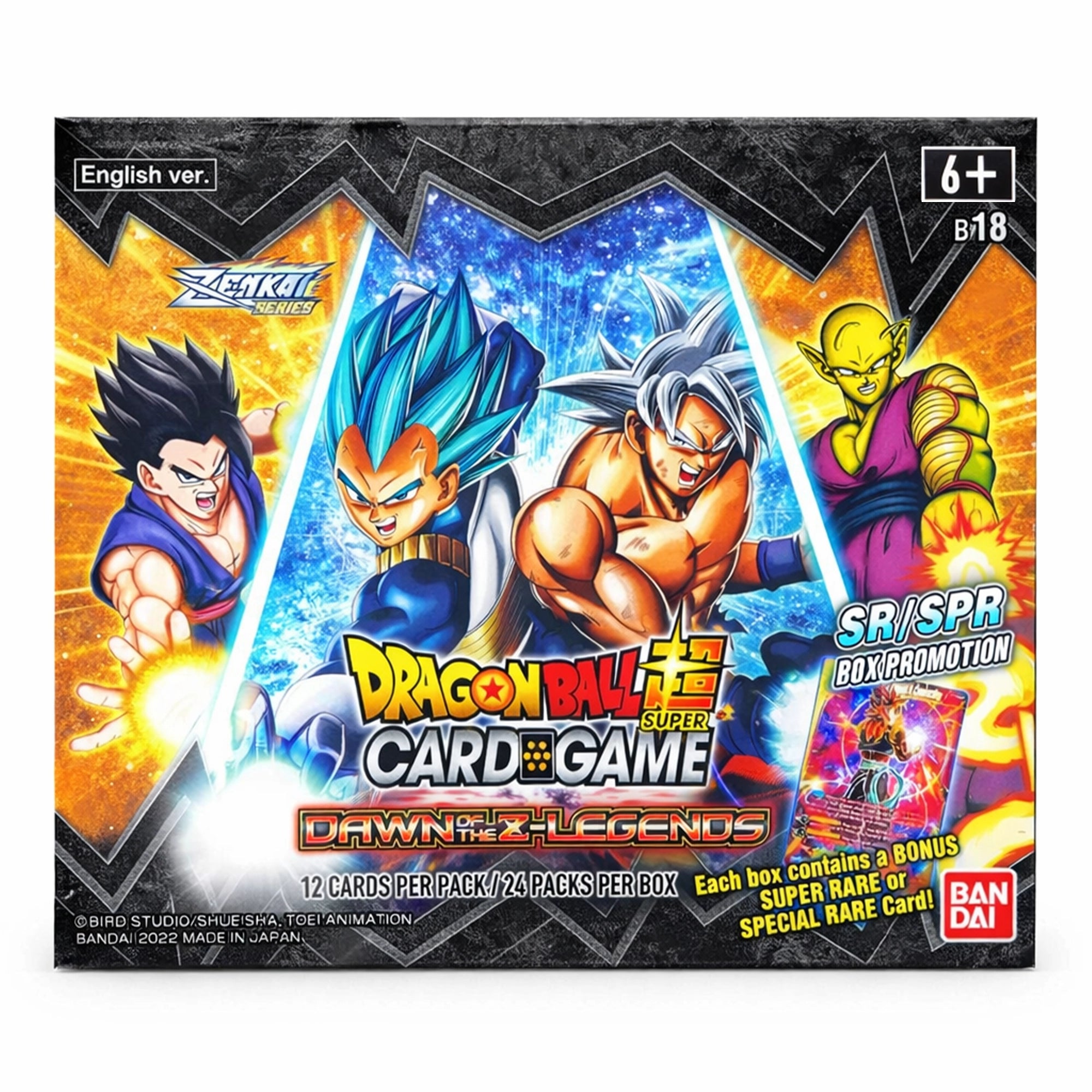 Dragon Ball Super TCG Masters BT18 – Dawn of the Z-Legends Booster Box