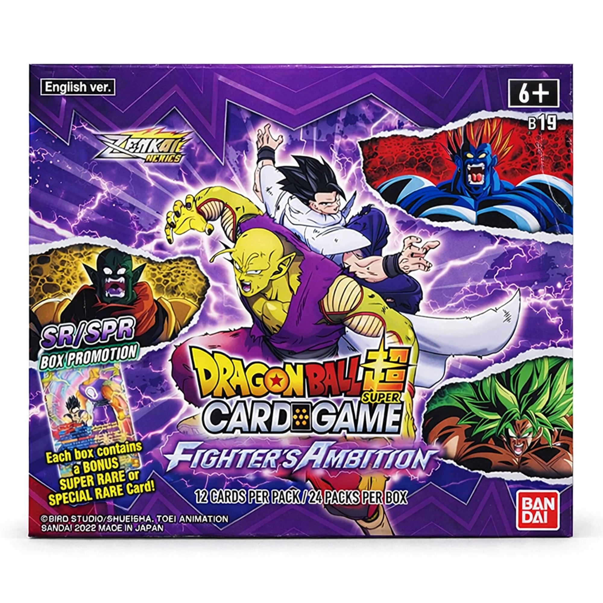 Dragon Ball Super TCG Masters BT19 – Fighter’s Ambition Booster Box