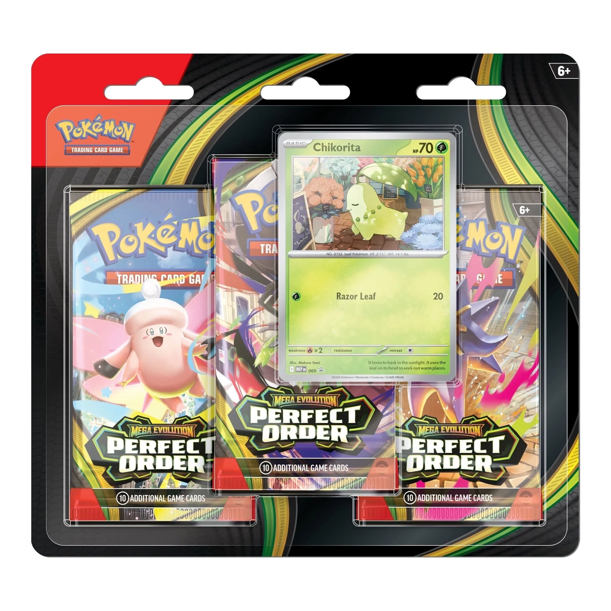Pokemon Mega Evolution - Perfect Order 3-Pack Blister