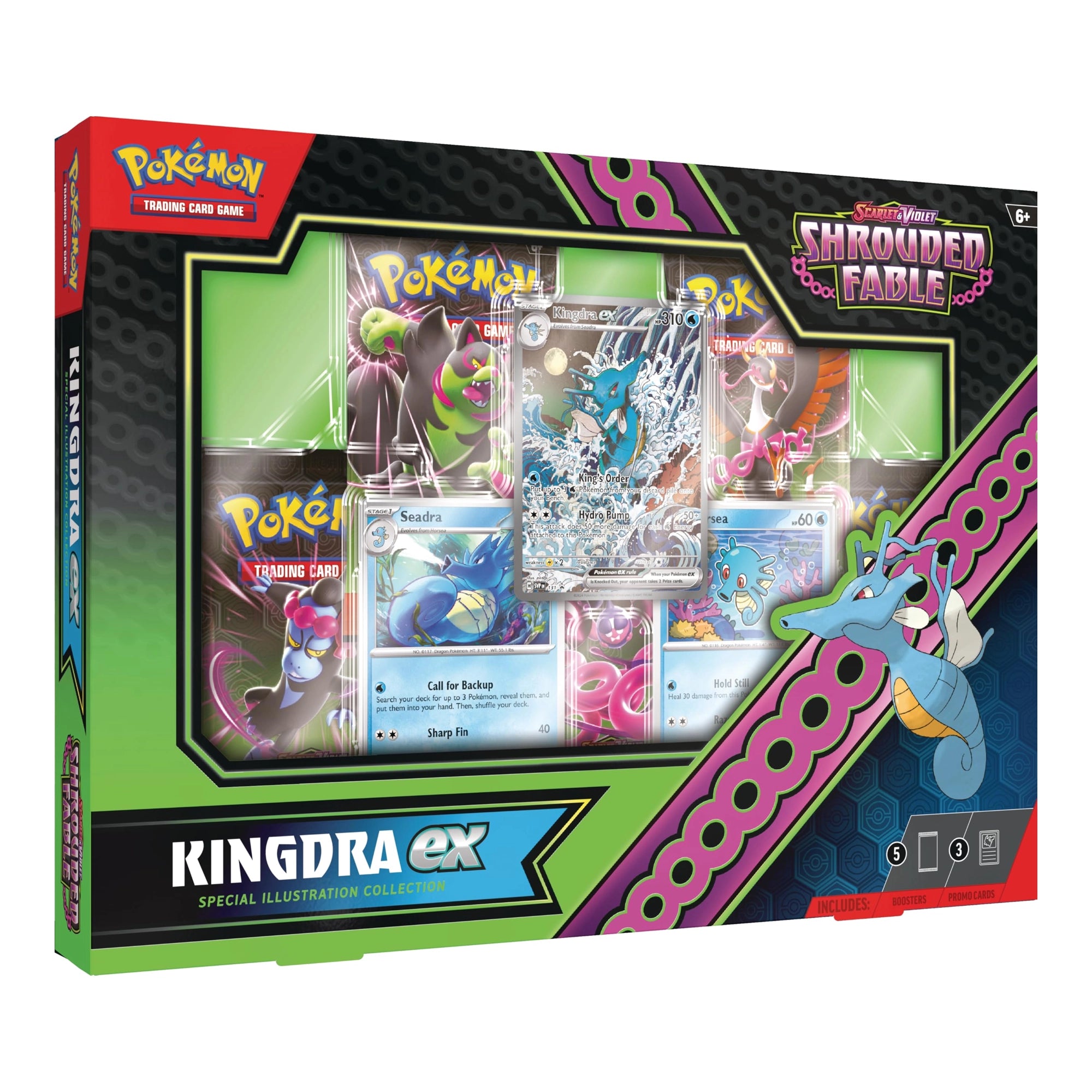 Pokemon Scarlet & Violet – Shrouded Fable Kingdra ex Premium Collection