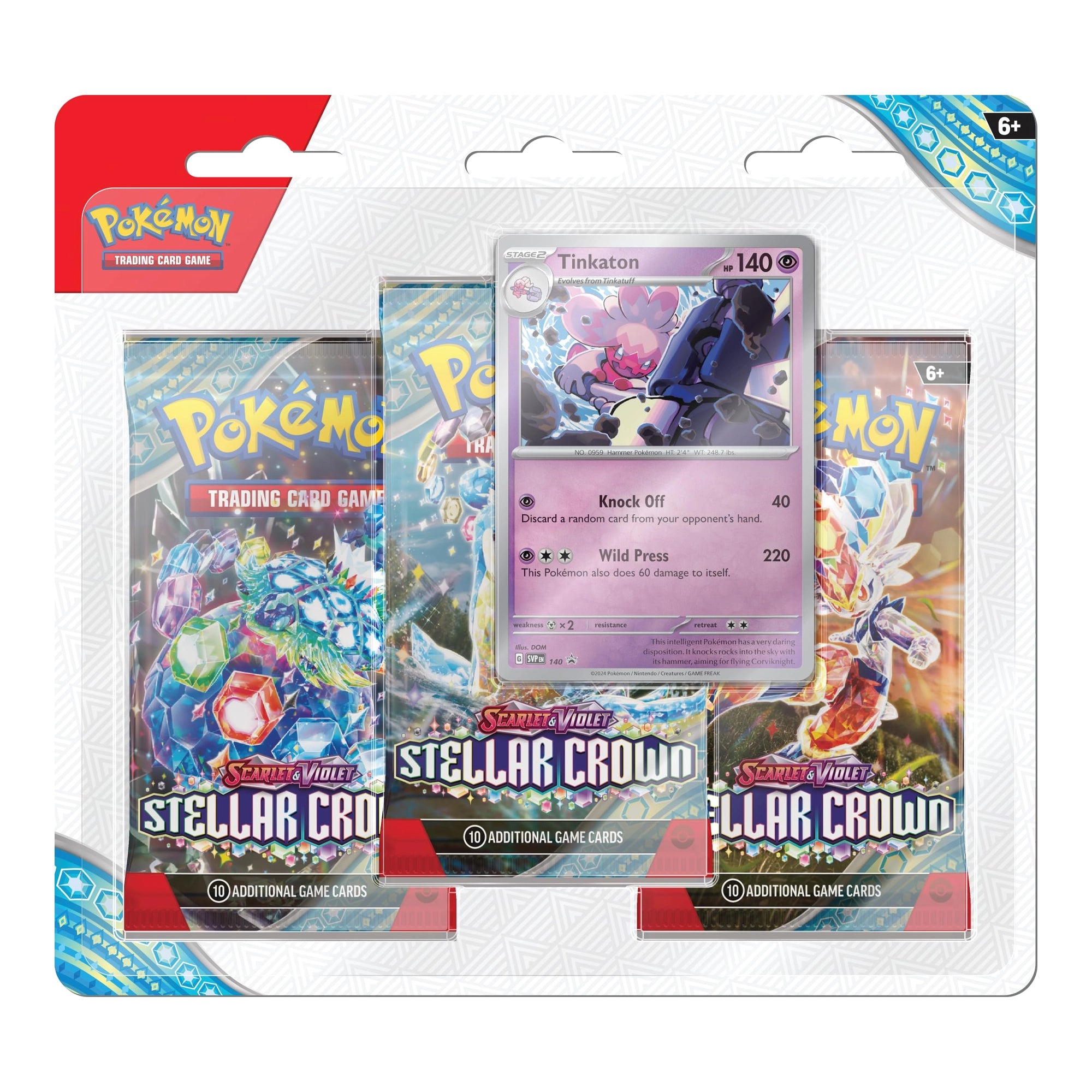 Pokemon Scarlet & Violet – Stellar Crown 3-Pack Blister