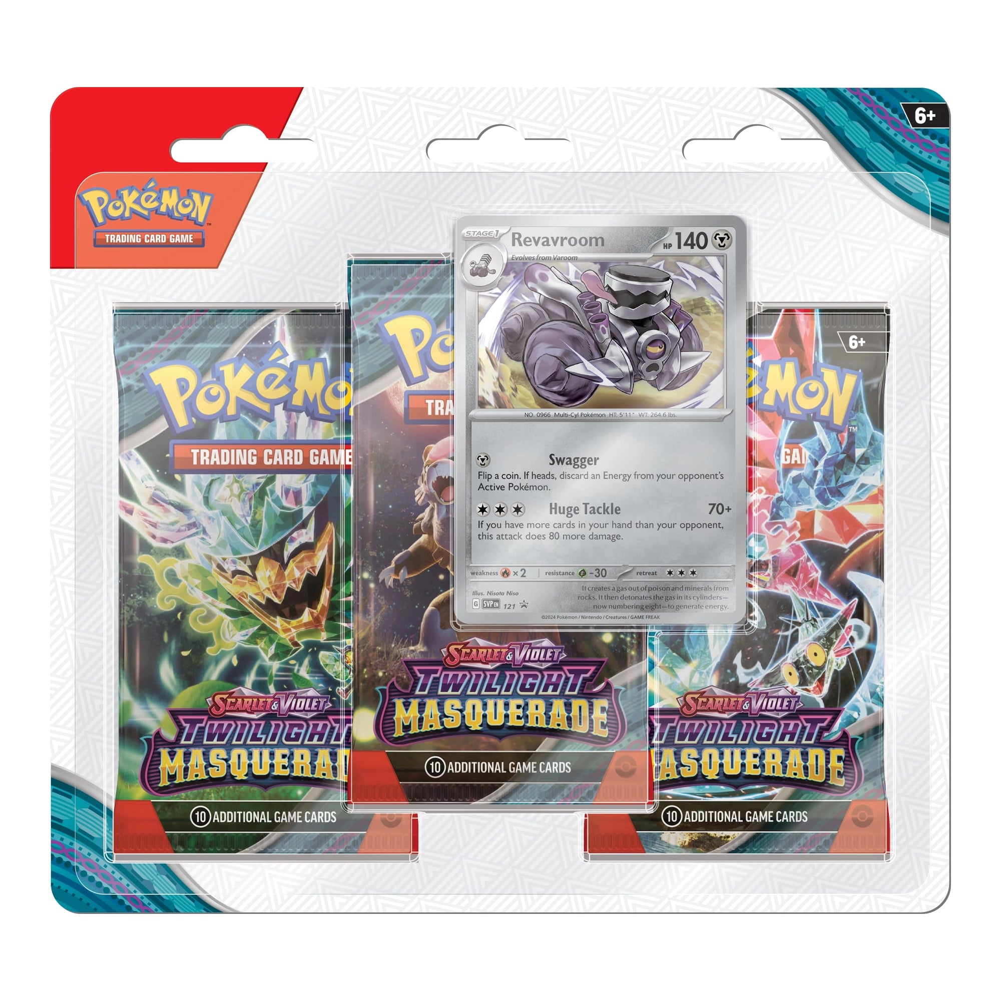 Pokemon Scarlet & Violet – Twilight Masquerade 3-Pack Blister